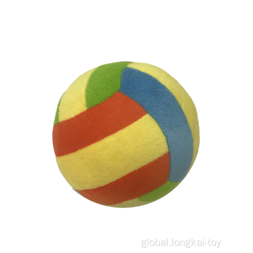 Soft Stuffed Ball Colorful Plush Ball With Bell Manufactory